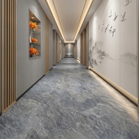 Revêtement mural moderne en pierre souple légère 600x1200mm en porcelaine souple pour projets de façade intérieure/extérieure de supermarchés