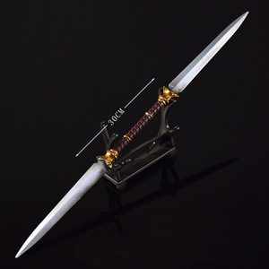 Épée jouet <span class=keywords><strong>en</strong></span> <span class=keywords><strong>alliage</strong></span> de zinc, entièrement métallique, petite épée, épée de jeu <span class=keywords><strong>Elden</strong></span> <span class=keywords><strong>Ring</strong></span>, double lame, épée jouet, 30 cm, 63 g - Product Image 2
