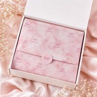 Papier d'emballage personnalisé imprimé avec logo sur mesure, papier de soie pour boîte à bijoux, doublure intérieure pour boîte cosmétique