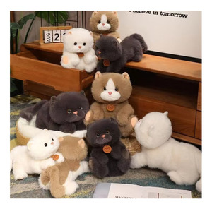 Vente en gros de jolies peluches de chat brodées multi-styles et d'ours en peluche doux, beaux cadeaux pour les filles et les enfants - Product Image 1