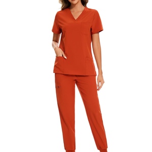 Ensemble de blouses médicales pour femmes - Uniformes naturels pour femmes, ensemble de blouses médicales extensibles et confortables avec tailles régulières et petites - Product Image 6