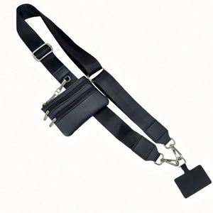 Hot Sales Polyester Crossbody Phone Lanyard with Zipper Wallet Custom New Durable Mobile Universal Cell Phone Purse Strap - Product Image 3