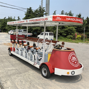 Vélo de tourisme électrique de luxe à double propulsion en acier avec bar à bière, pour plusieurs cyclistes, vitesse de 6 km/h - Product Image 4