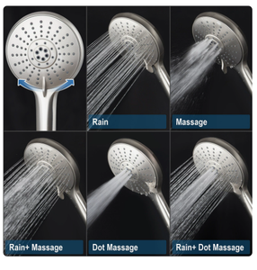 Juego de ducha de cinco funciones de estilo americano especialmente diseñado para uso doméstico, cabezal de ducha presurizado para baño. - Product Image 5
