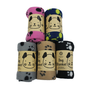 <strong>Paw</strong> <strong>Printing</strong> Pet Blanket Polar Fleece Cheap Stock Blankets with <strong>Printing</strong> - Product Image 3