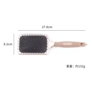 2024 Fashion Air Cushion Nylon Teeth Plastic Handle Detangling Paddle Hair Brush
