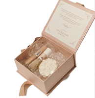 Boîte cadeau de mariage rigide magnétique rose mat de luxe 2 mm avec logo personnalisé, carte d'invitation intérieure, souvenir de demande en mariage pour demoiselle d'honneur