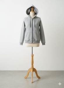 Sweat-shirt à capuche unisexe en coton de qualité exceptionnelle, streetwear de créateur surdimensionné - Product Image 4
