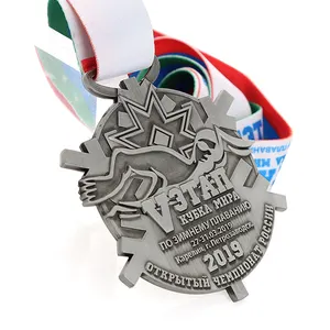2024 yeni tasarım kişiselleştirilmiş 3D Logo antika yuvarlak madalya METAL altın gümüş bronz madalyonlar