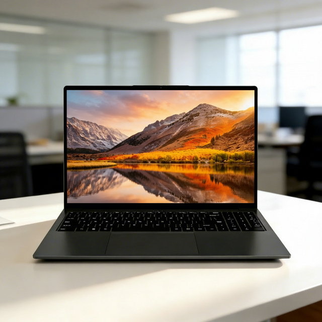 New Gaming 16inch Laptop Lightweight Fingerprint Access DDR4 32GB English Keyboard for Students Business with Backlit Keyboard