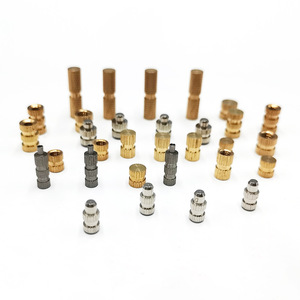 Injection Nuts Metric <b>Thread</b> <b>Inserts</b> Fully Threaded Right Hand Surface Electroplated Bronze Pre Embedded Knurled Copper Nuts - Product Image 2