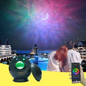 Lámpara de Ambiente con Proyección de Luna, Estrellas, Galaxia y Aurora, con Control por Voz Wifi a través de la App Tuya, Efecto de Ondas de Agua, Ideal para Dropshipping - Product Image 1