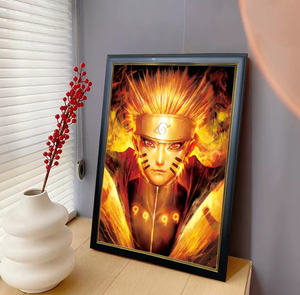 Venta al por mayor personalizado 3D Lenticular Flip holográfico Manga imágenes <span class=keywords><strong>Dragon</strong></span> <span class=keywords><strong>Ball</strong></span> <span class=keywords><strong>Z</strong></span> Goku Messi Ronaldo 3D Anime <span class=keywords><strong>Poster</strong></span> con marco - Product Image 5