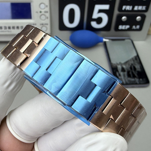 Orologio Meccanico da <span class=keywords><strong>Uomo</strong></span> di Lusso VC5500, Qualità Premium, <span class=keywords><strong>Oro</strong></span> Rosa 18k, Quadrante Verde, Super Luminoso, Cronografo Flyback - Product Image 6