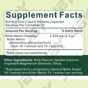 Công thức chiết xuất thảo dược tự nhiên JBY OEM ODM để bổ sung dinh dưỡng hàng ngày và hỗ trợ giải độc nhẹ nhàng, viên nang mướp đắng chay - Product Image 2