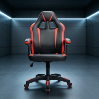 Chaise de bureau ergonomique économique pour le gaming, avec découpe creuse, dossier haut, plusieurs couleurs au choix, pivotante à 360 degrés, chaise d'étude