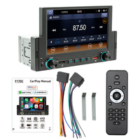 Unidad Principal Bluetooth Universal con USB, Pantalla Táctil de 6.2 Pulgadas, Carplay y Android Auto Inalámbricos, Estéreo para Auto de Un Solo DIN