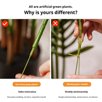 Plantes vertes artificielles de haute qualité, feuilles en fer, tournesol dispersé, décoration intérieure, jardin domestique, plastique