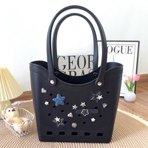 Poignées personnalisables <span class=keywords><strong>EVA</strong></span> plage <span class=keywords><strong>sac</strong></span> fourre-tout écologique léger lavable en caoutchouc voyage sacs à main bricolage <span class=keywords><strong>sac</strong></span> fourre-tout marché grossistes - Product Image 5