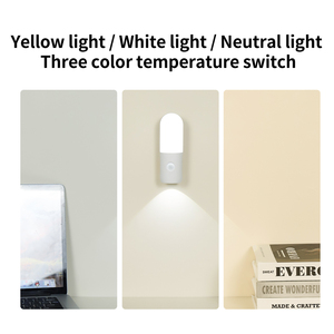 بطارية USB قابلة لإعادة الشحن مصباح جداري مغناطيسي ليلي تحت Led - Product Image 4