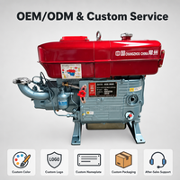Moteur diesel monocylindre refroidi par eau Haitao ZS1110 22HP pour bateau de pêche, pompe d'irrigation et machines agricoles