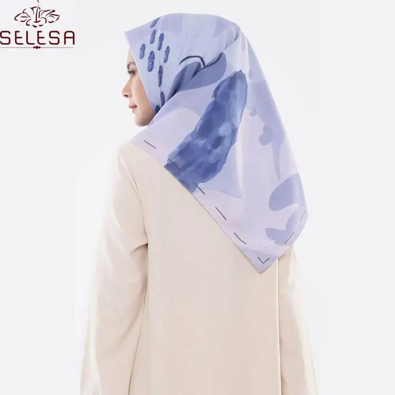 Fashion Wanita Arab Abaya Model Terbaru Vertikal Bergaris Tudung Malaysia untuk Jilbab Grosir