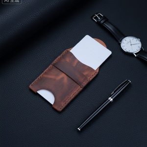 Portefeuille Homme en Cuir Véritable de Vachette, Format Court, avec Poche Avant, Porte-Cartes RFID Fin, Doublure en Nylon Portable - Product Image 6