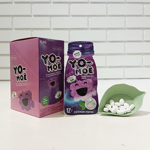 Sachet de menthes lisses et fondantes Emballage Saveurs de raisin sans sucre Fabricant de bonbons à la menthe sains vitaminés - Product Image 6