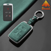 GZ Domi – Étui de protection intégrale élégant en alliage de zinc et cuir pour clé de voiture, modèle très vendu, pour Jaguar XEL/XFL/XE/XF