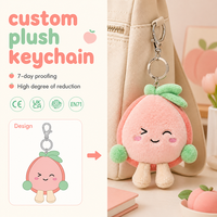 Porte-clés et breloques de sac en peluche douce personnalisables, modèles créatures