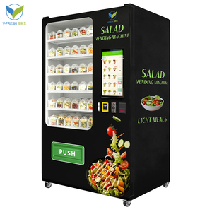 ตู้จำหน่ายสลัดอัตโนมัติ Wx-h21-4 Vfresh รุ่นใหม่ ทันสมัย รับผลิตแบรนด์ส่วนตัว ตู้จำหน่ายสลัดหรูหราสำหรับห้างสรรพสินค้า ขนาด 21.5 นิ้ว - Product Image 3