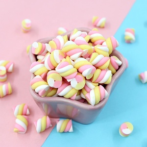 10*10*15MM Piezas de Algodón de Azúcar de Simulación Coloridas, Barra de Caramelo Suave de Arcilla Polimérica de Colores Arcoíris para Decoración Infantil - Product Image 3