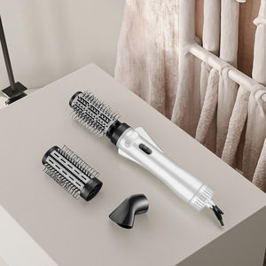 3-in-1 Round Rotating <strong>Ionic</strong> <strong>Hair</strong> <strong>Brush</strong> with Hot Air Drying Travel-Friendly 900-1200W High-Speed Motor Concentrator Nozzle - Product Image 2