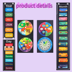 2025 Mon premier calendrier quotidien Feutre Flanelle Conseil Histoires Préscolaire Classe Apprentissage Contes Mur Activité - Product Image 2