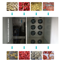 Nieuw commercieel warmtepomp droogsysteem voor gember/moringa bladeren/kruiden/taro, motor met hoge efficiëntie, professionele productie-apparatuur