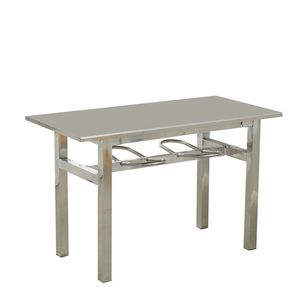 Stainless Steel Cafeteria <b>Table</b> With Stools 120Cm Length For Restaurant And School Use - Product Image 3