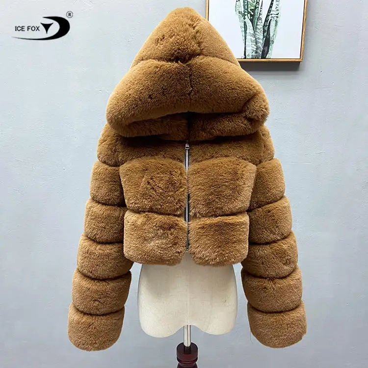 Wholesale Fur Women's Short Jackets Designer New Fashion Warm Ladies Faux Fur Coat