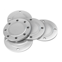 Acier inoxydable 304 DN400 Cou de soudure aveugle en acier au carbone Bride filetée forgée Corrosion de surface polie standard ANSI