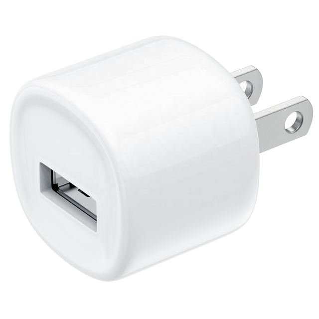 Portable US Single Port 5V 1A USB Wall Charger Adapter Fast Charging Phone Chargers for iPhone Xiaomi Huawei Smartphone Tablet