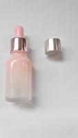 Bouchons de protection en verre pour flacons d'huiles essentielles, transparents et roses, pour compte-gouttes et pompes, en stock, 30 ml, prix usine