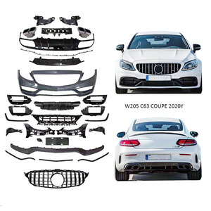 2014-19y classe C 2 porte W205 vecchio aggiornamento per auto al nuovo C63 C43 <span class=keywords><strong>coupe</strong></span> sport car body kit parti del corpo auto griglia paraurti anteriore - Product Image 1