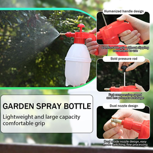 Handheld Garden Pump <b>Sprayer</b> 1.5L Plastic Pressure <b>Sprayer</b> Adjustable Brass Nozzle for Plants Lawn Cleaning - Product Image 5