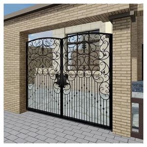Puerta de Hierro Forjado de Doble Hoja - Puerta de Hierro Forjado de Lujo para Entrada de Vehículos - Product Image 2