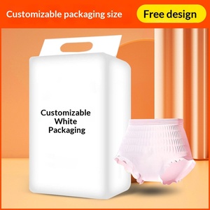 Serviettes hygiéniques de nuit type pantalon, technologie anti-fuites latérales, en coton doux, tailles M-L/XL/<span class=keywords><strong>XXL</strong></span>, lot - Product Image 1