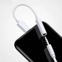 Cable Adaptador de Conector de Auriculares de 3.5mm para iPhone, Cable Convertidor de Audio Auxiliar de 8 Pines a 3.5mm para iPhone
