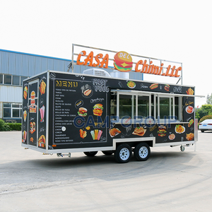 CAMP Food Truck With Full Kitchen Pizza Ice Bbq Food Trailer With Toilet Usa Mobile Food Cart FS550 Food Truck With Full Kitchen - Product Image 4