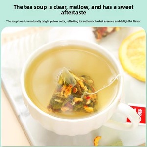 Tè <span class=keywords><strong>Dimagrante</strong></span> al Limone, Foglie di Loto, Melone Invernale, Biancospino, Semi di Senna e Crisantemo 125g, Preconfezionato per Infusione in Acqua per la Salute - Product Image 4