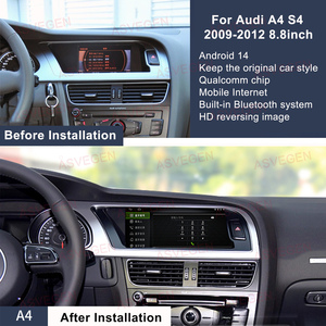 Đối với <span class=keywords><strong>Audi</strong></span> <span class=keywords><strong>A4</strong></span> S4 2009 2012 <span class=keywords><strong>Android</strong></span> 14 Xe đa phương tiện Máy nghe nhạc 8.8 inch Carplay Stereo đài phát thanh Video đầu đơn vị màn hình <span class=keywords><strong>Android</strong></span> - Product Image 2