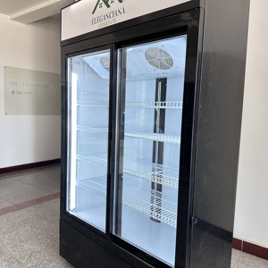 <span class=keywords><strong>Vitrina</strong></span> Refrigerada Comercial <span class=keywords><strong>de</strong></span> <span class=keywords><strong>Dos</strong></span> <span class=keywords><strong>Puertas</strong></span>, Exhibidor Vertical para Bebidas, Equipo <span class=keywords><strong>de</strong></span> Refrigeración - Product Image 5