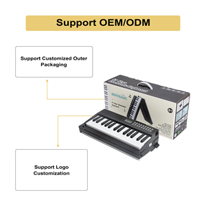 MY MUSIC MY-889B Piano Digital Portátil, Teclado Electrónico de <span class=keywords><strong>61</strong></span> <span class=keywords><strong>Teclas</strong></span> Sensibles al Tacto, Órgano Eléctrico Plegable de Plástico - Product Image 4